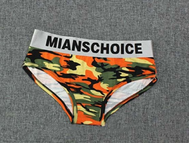 Sexy Army-Höschen für Damen A890 orange M