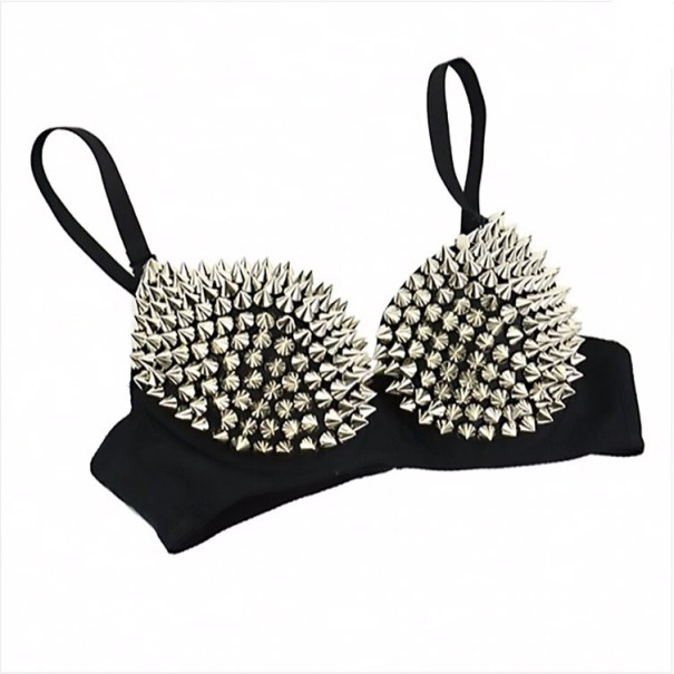 Sexy bh met spikes J1599 zilver 80