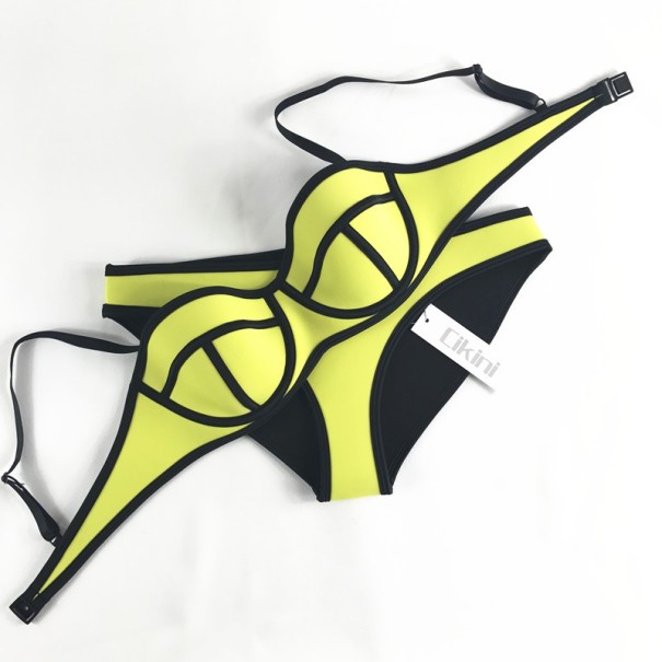 Sexy bikini voor dames - Geel