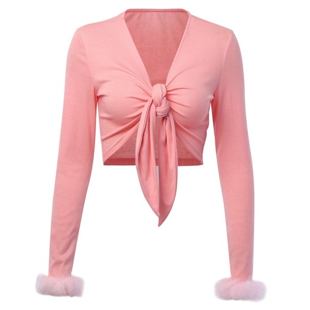 Sexy Bolero für Damen rosa S