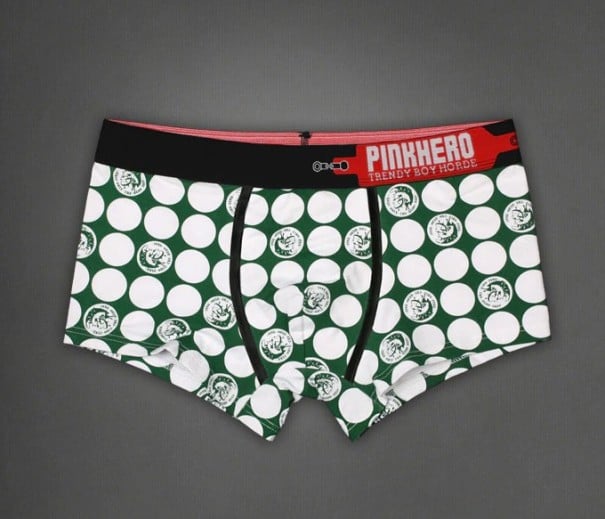 Sexy boxershorts voor heren A2468 groen XS