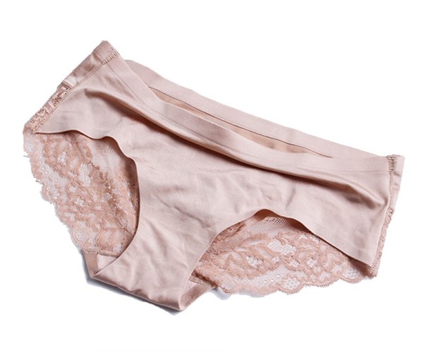 Sexy Damenhöschen mit Spitze A1017 creme L