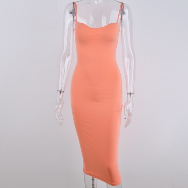 Sexy Damenkleid orange L