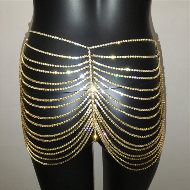 Sexy damesrok met strass steentjes 2