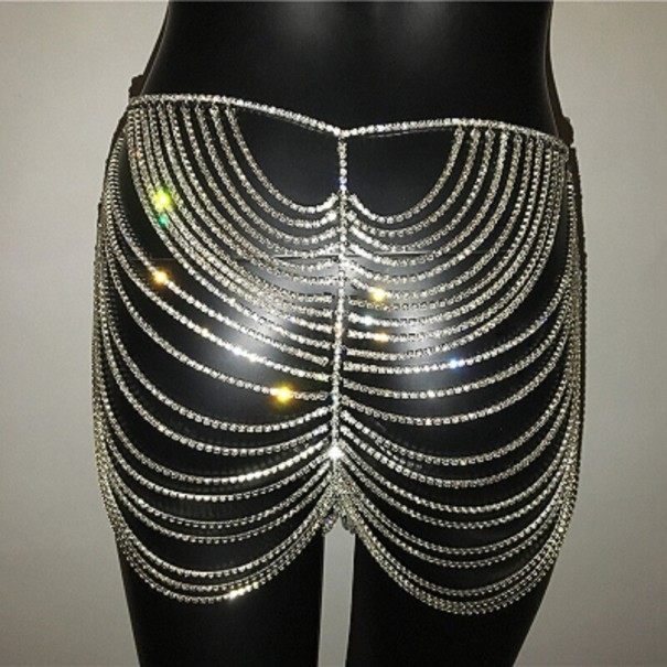 Sexy damesrok met strass steentjes 3