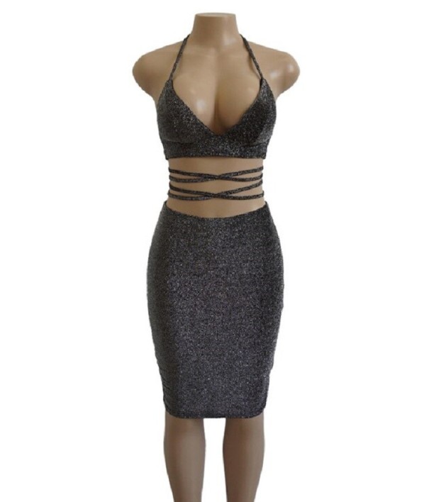 Sexy figurbetontes Kleid schwarz XS