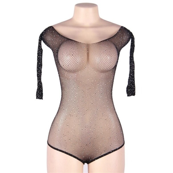 Sexy Mesh-Body für Damen B800 schwarz S