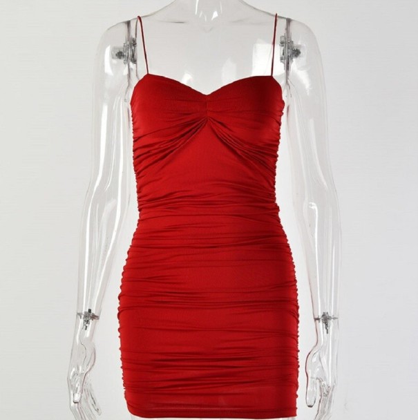 Sexy mini-jurk rood S