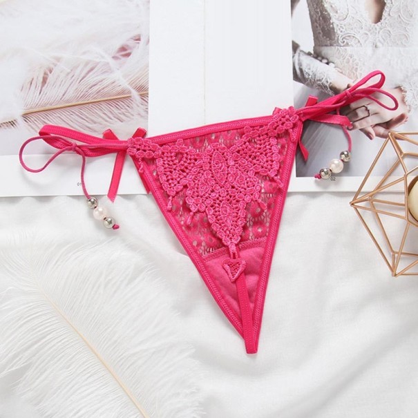 Sexy string voor dames met hartje roze