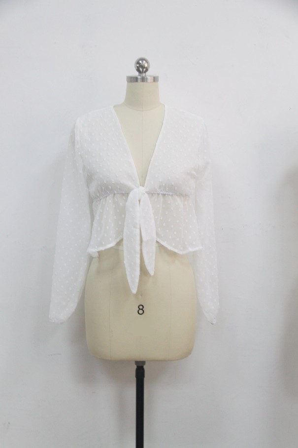 Sexy witte blouse voor dames S