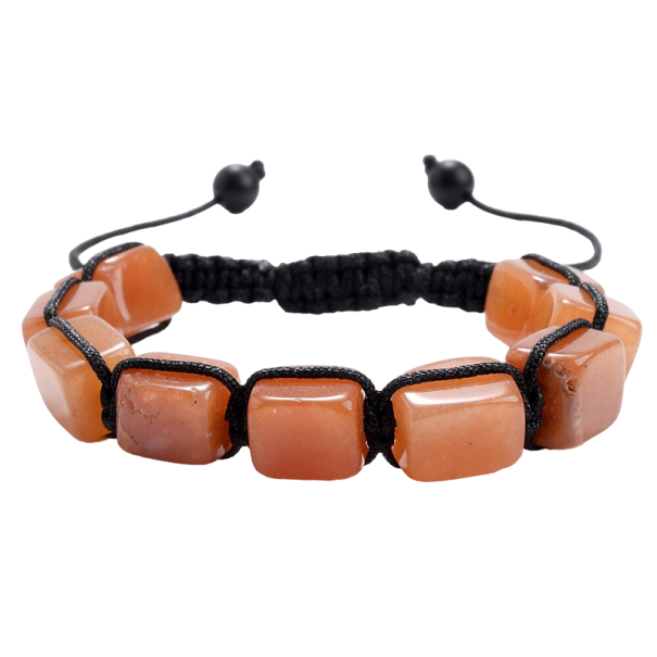 Shamballa náramek oranžová
