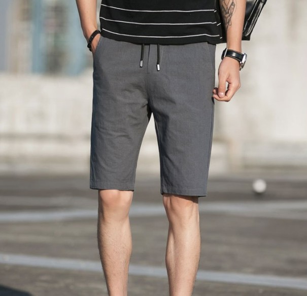 Shorts d'été pour hommes A2686 gris foncé