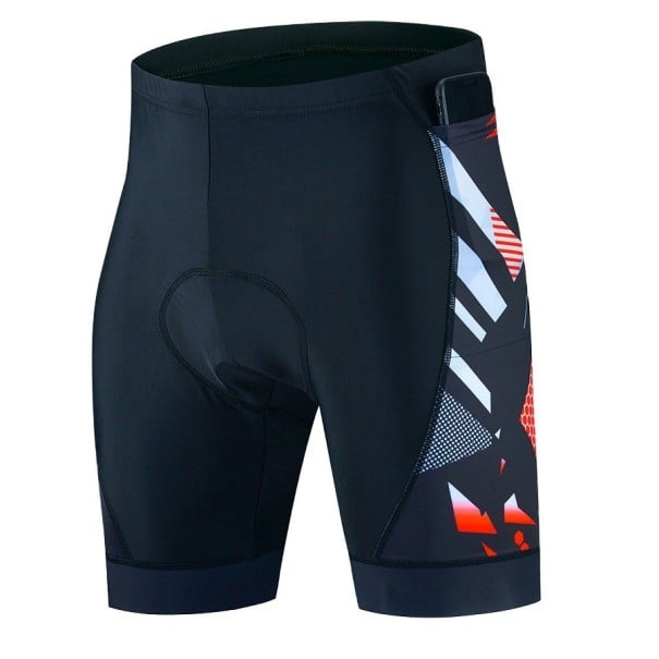 Shorts de cyclisme pour hommes P3774 rouge XS