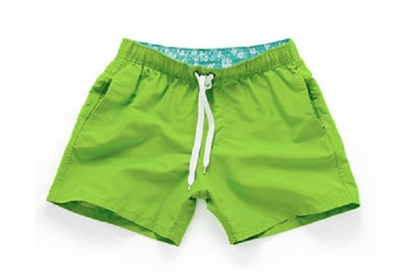 Shorts de plage pour hommes J3549 vert foncé M