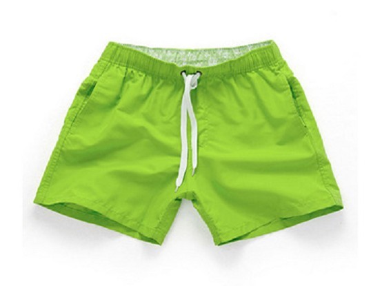 Shorts de plage pour hommes J3549 vert XS