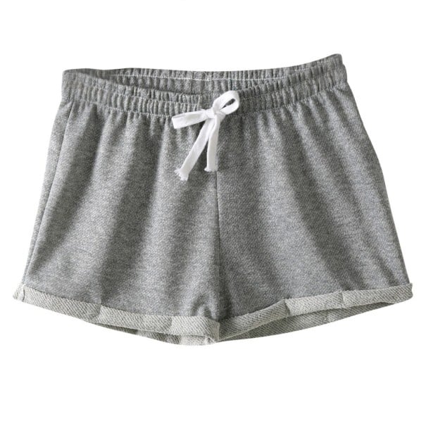 Shorts en coton pour femmes gris clair S