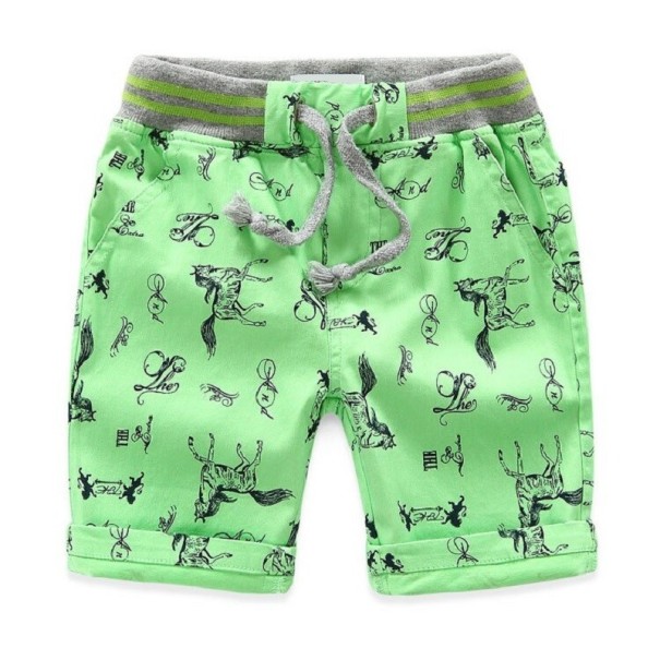Shorts pour enfants N711 vert 7