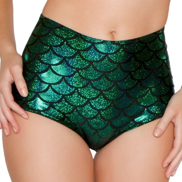 Shorts pour femme pour pole dance vert