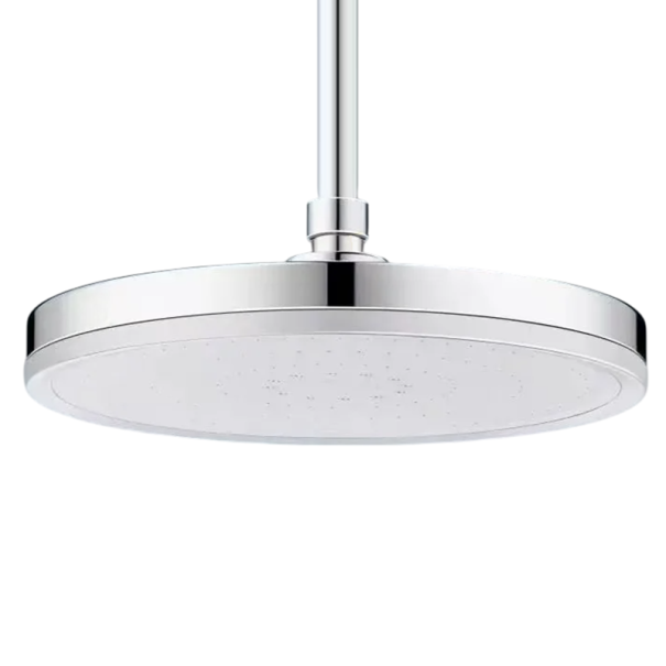 Shower Head 23 cm 6 Modes High-Pressure Ceiling Shower with High Flow Rotatable Top Shower Nozzle G1/2 Standard Installation silver