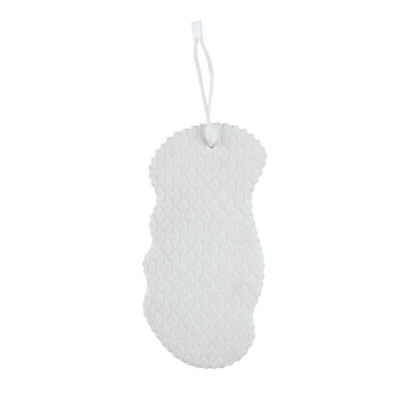 Shower Sponge 14 x 7 cm white