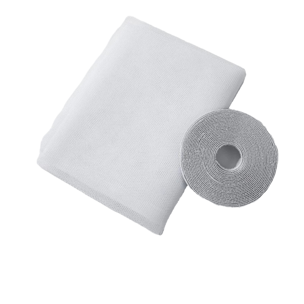 Siatka okienna przeciw owadom 130 x 150 cm Regulowana siatka okienna Siatka okienna przeciw komarom biały