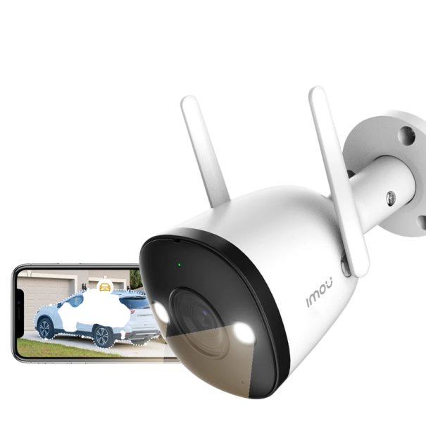 Sicherheits-IP-Kamera mit Fahrzeugerkennung 3 MP 3,6 mm Objektiv DC 12V weiß Außenüberwachung IR 10 m und 8x Zoom 1