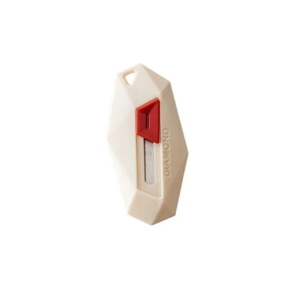 Sicherheits-Klappmesser mit Magnet und runder Klinge zum Öffnen von Briefkästen und Paketen mit Rautenmuster-Design 1