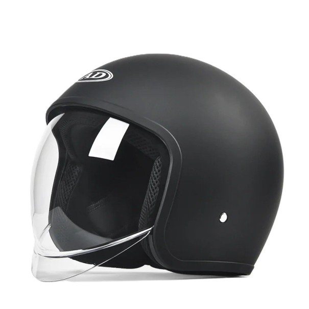 Sicherheitshelm für Elektrofahrzeuge mit klappbarem transparentem Visier 22 x 22 x 17 cm ABS-Schale für Scooter und Elektrokickscooter schwarz