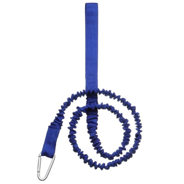 Sicherheitsseil mit Paddelkarabiner blau