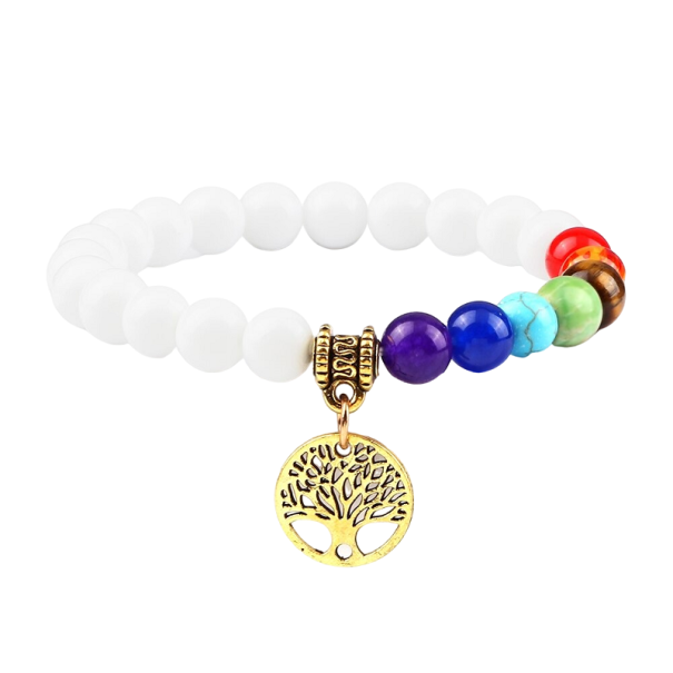 Sieben-Chakra-Armband Z257 golden