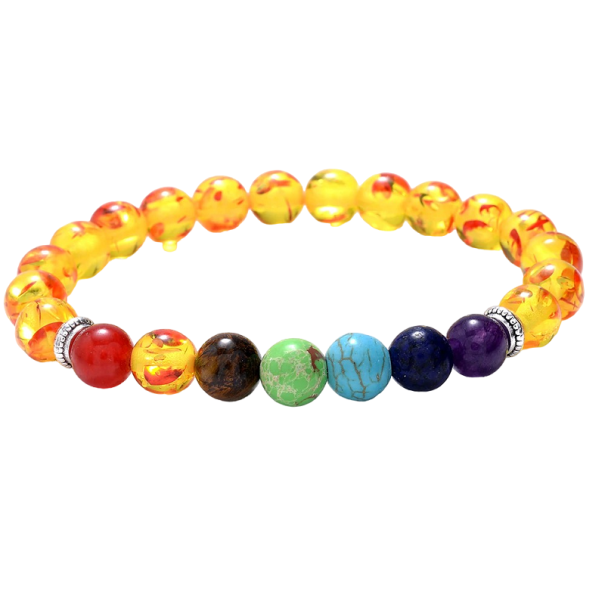 Sieben-Chakra-Perlenarmband Z279 1