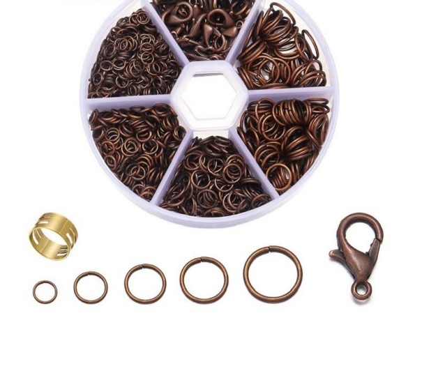 Sieraden verbindingsringenset 1040 stuks koper