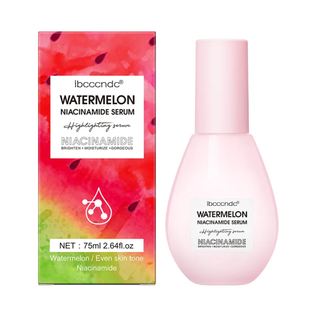 Siero leggero e base per trucco 75ml Niacinamide con estratto di anguria Illuminazione della pelle Idratazione Lenitiva Levigante 1