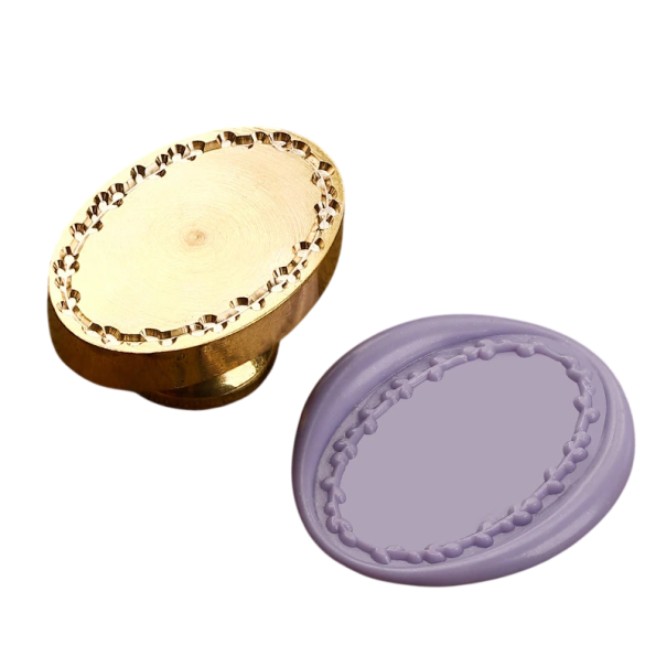 Sigtstämplar 20 x 30 mm Oval mässing guldhuvud Sigill för kuvert och dekorationer för vaxsigillering av meddelanden 1