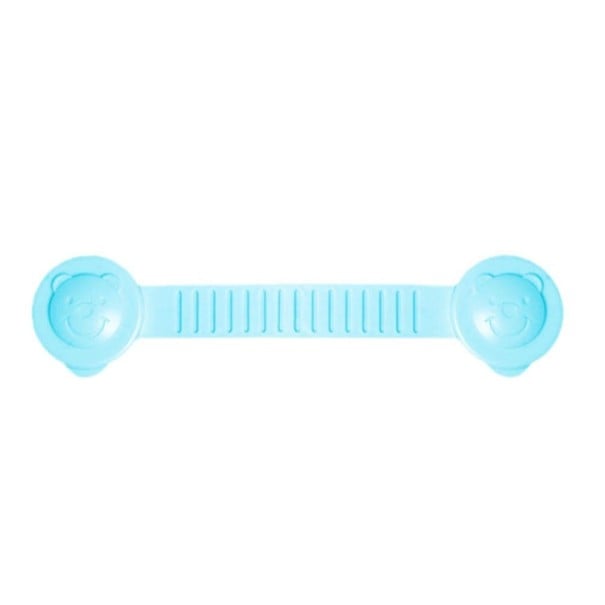 Siguranță de fereastră și sertar pentru copii Pentru familii cu copii mici Cu motiv de ursuleț pe capete Din plastic ABS albastru deschis