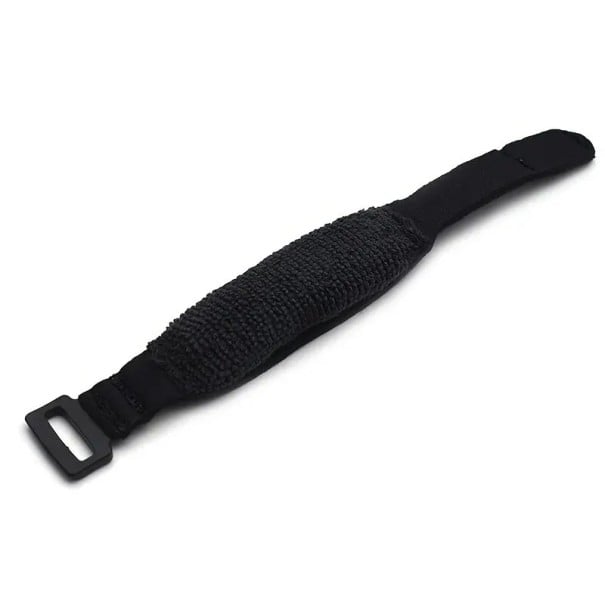 Silenciador de cuerdas de guitarra de 19 cm con correa de velcro negra para eliminar resonancia y silenciador de trastes para guitarra eléctrica 1