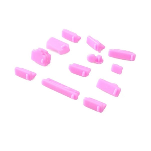 Silicone Caps for Laptop Connectors 13 pcs K2711 pink