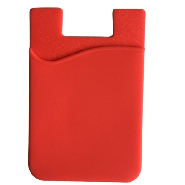 Silicone Card Pouch for Mobile with Wavy Edge and Cut-Out at the Top Size 8.5 x 5.6 cm Travel Accessory for Phone 11