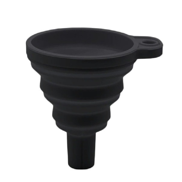Silicone Funnel for Oil Top-Up black