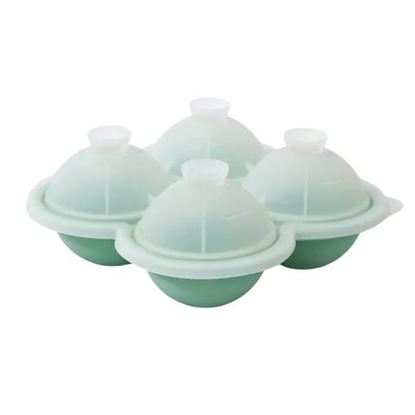 Silicone Ice Cube Tray 15.5×7×6 cm Large Ice Bowl for Whisky Cocktails Juice Leakproof Tray Easy Release Bar Kitchen Tool green