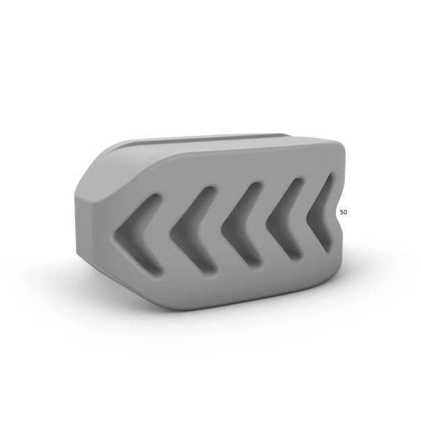 Silicone Jaw Exerciser of the New Generation for Jaw Shaping and Strengthening of the Chewing Muscles 40, 50 to 60 lbs Depending on the Variant grey