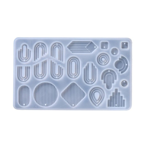 Silicone Mould 16.3 x 10 cm Mould for Making Earrings and Pendants Resin Creative Crafting Jewellery Handmade 1