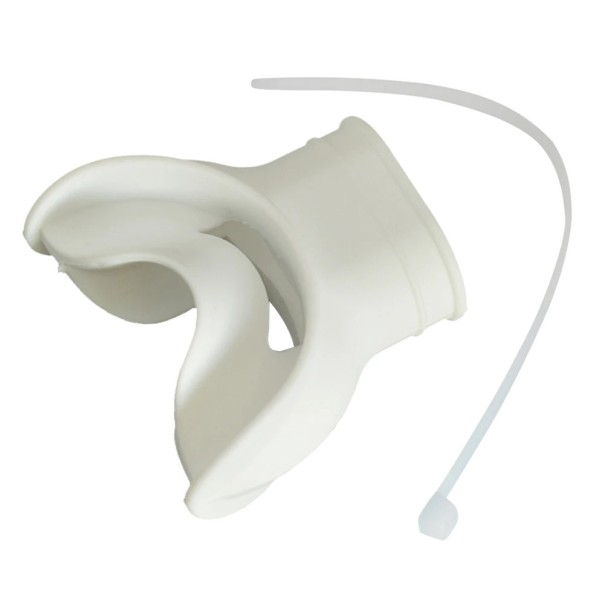 Silicone Mouthpiece for Snorkel Universal Size Replacement Mouthpiece for Diving and Snorkelling Ergonomic Soft Mouthpiece Various Colour Options white