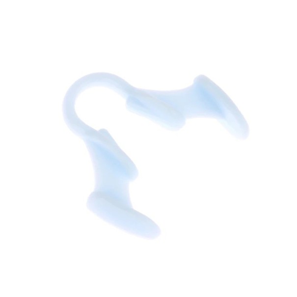 Silicone Nose Clip for Snoring Nose Clip to Prevent Snoring Anti-Snoring Aid 2.2 x 2 cm Size S white