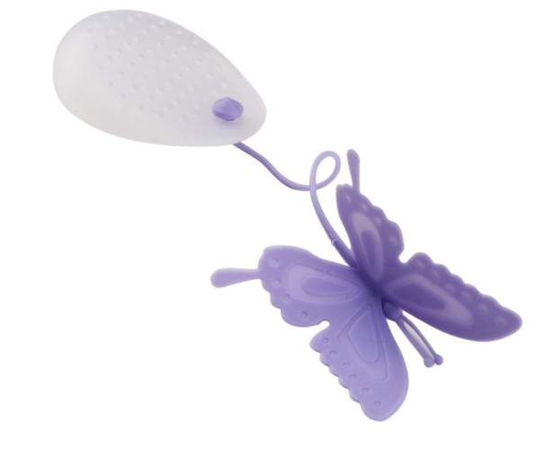 Silicone Tea Strainer Butterfly light purple