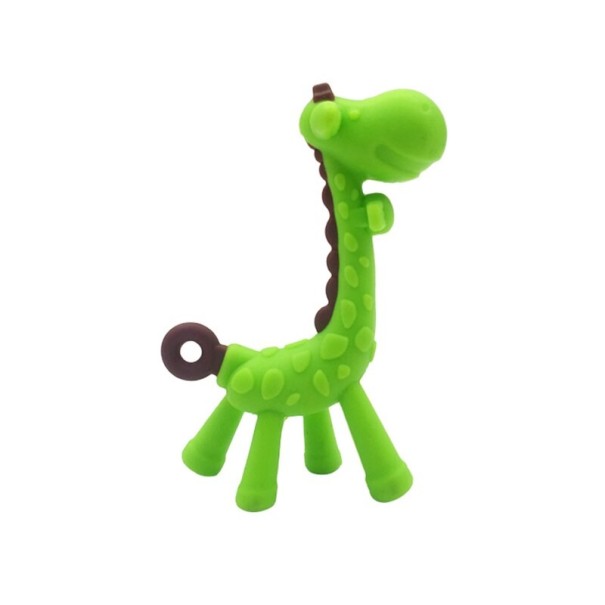 Silicone Teething Toy Giraffe green