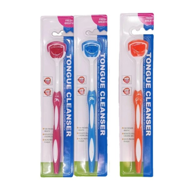 Silicone Tongue Scraper 18 x 3 cm Soft Tongue Cleaner with Micro Tips Non-Slip Handle Colourful Hygiene Aid for Tongue Cleaning 1