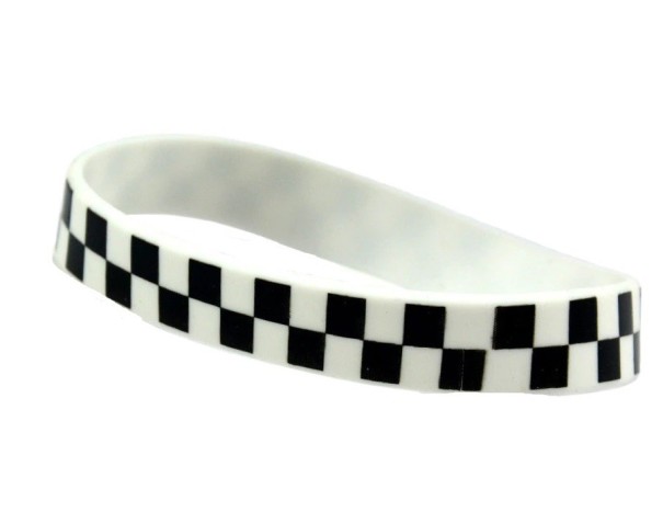 Siliconen armband H642 wit