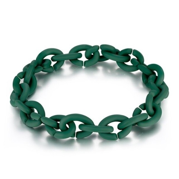 Siliconen armband voor dames donkergroen