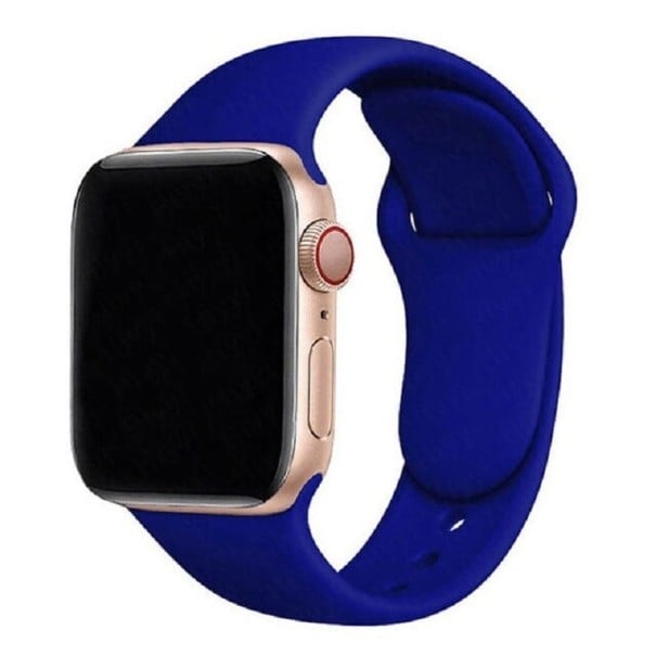 Siliconen band voor Apple Watch 38 mm / 40 mm / 41 mm maat ML donkerblauw